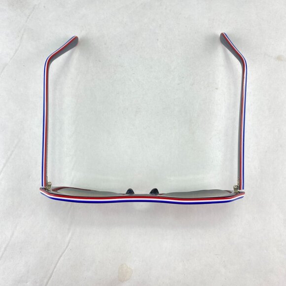 Vintage Foster Grant Red White Blue Mirrored Sunglasses - Picture 5 of 10